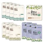 [SALLY'S LAW] Sanitary Pads Cotton Therapy Medium 4packs+Large 3packs+Panty liner 1pack+Overnight 3packs - 100% Pure Cotton, US-Certified - Made in Korea